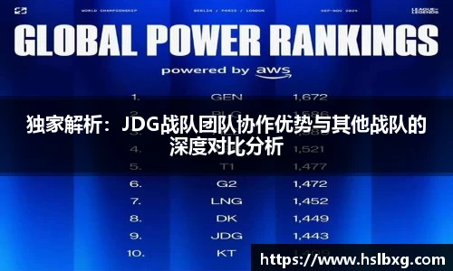 独家解析：JDG战队团队协作优势与其他战队的深度对比分析